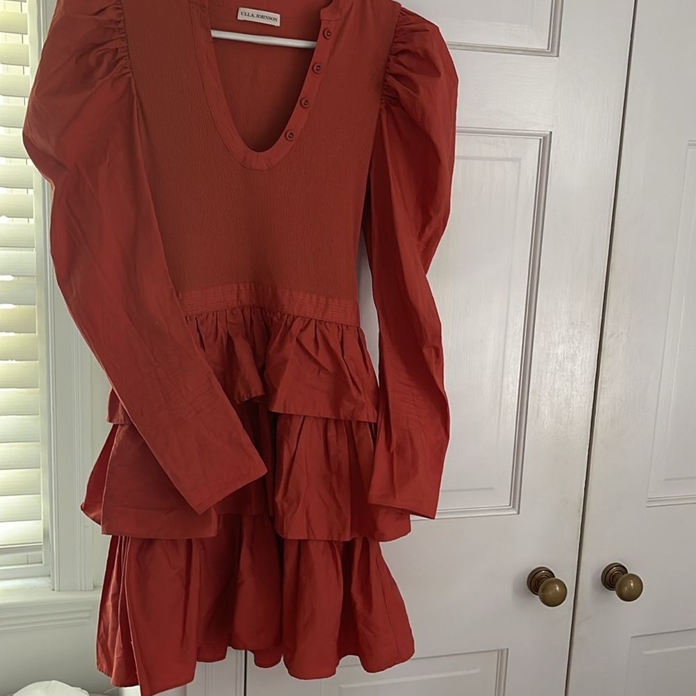 Ulla Johnson Coral Layered sz small women Dress 35” shoulder to hem - Picture 10 of 10